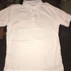 America. Eagle white 3 button collared shirt